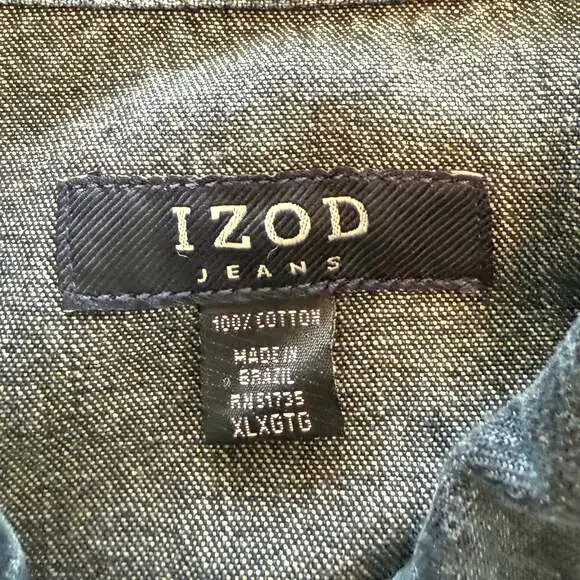Vintage Izod Jean Jacket XL  Like New - Picture 2 of 4